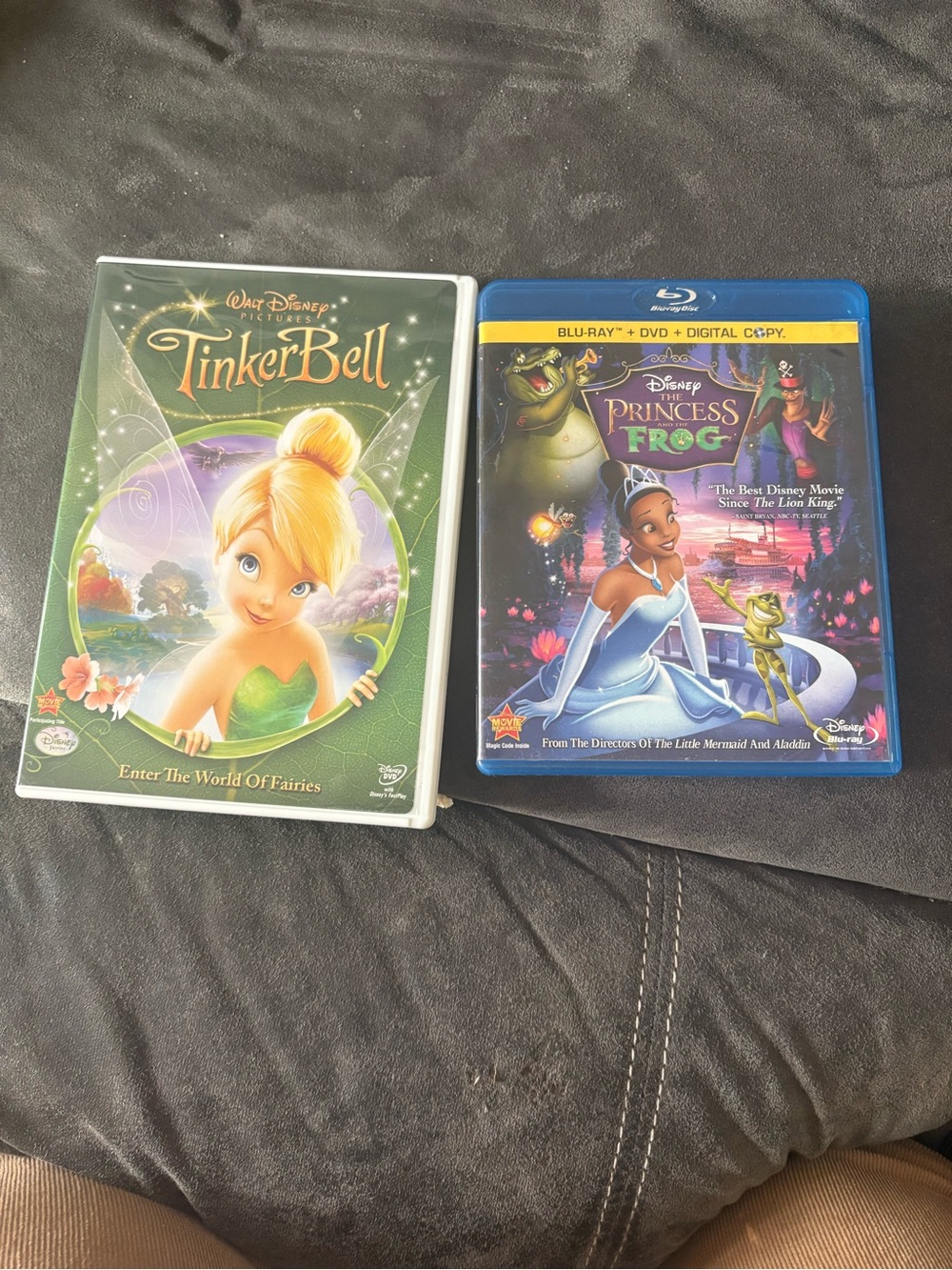Disney Tinker Bell & The Princess and the Frog DVD/Blu-ray Set - Green & Blue